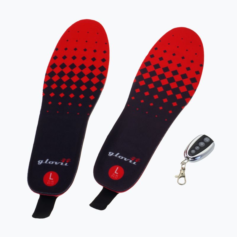 Šildomi slidinėjimo batų vidpadžiai su nuotolinio valdymo pultu Glovii GW2 juodas 4