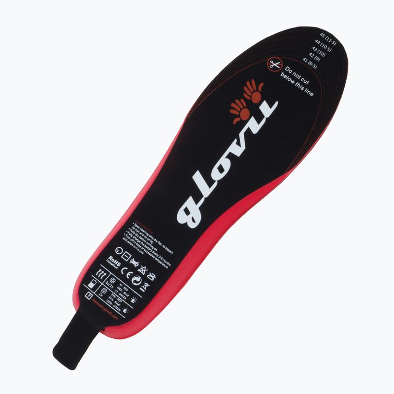 Šildomi slidinėjimo batų vidpadžiai su nuotolinio valdymo pultu Glovii GW2 juodas 8