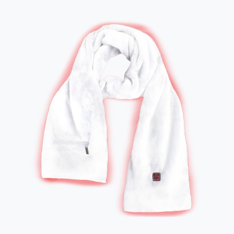 Šildomas šalikas Glovii GA1W baltas 2