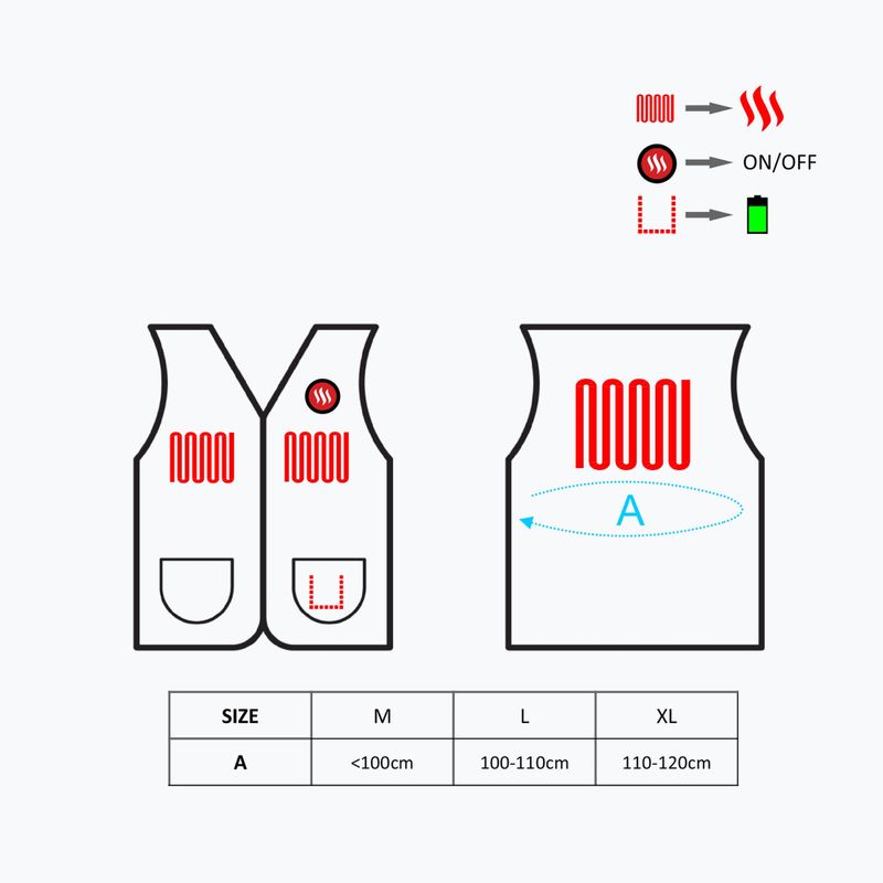 Šildoma liemenė Glovii Polarowa GV1 juoda 6