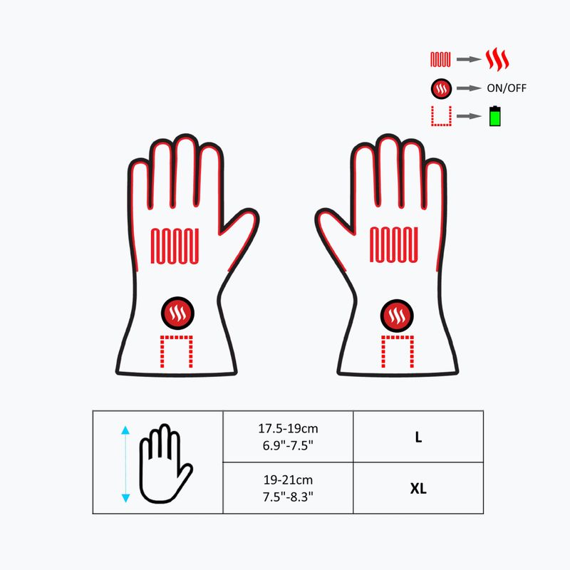 Šildomos pirštinės Glovii GS1 juodos 9