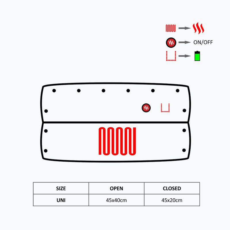 Šildoma kaklo mova 4in1 Glovii GF41 juoda 10