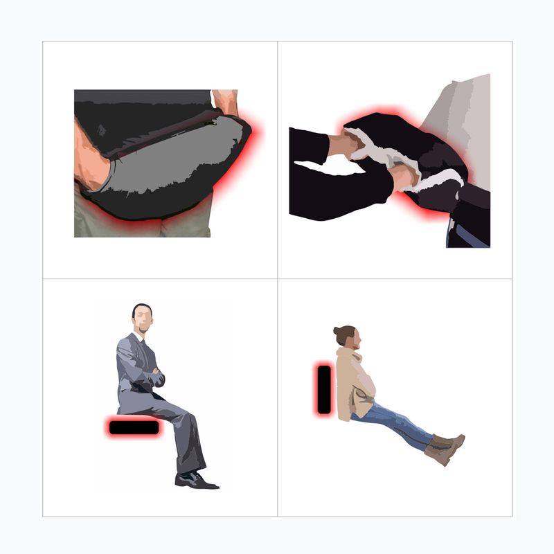 Šildoma kaklo mova 4in1 Glovii GF41 juoda 11