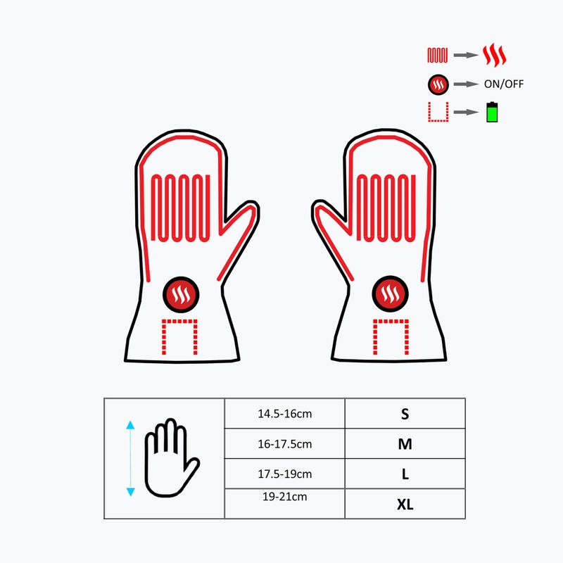 Šildomos pirštinės Glovii GZ1 juodos 11