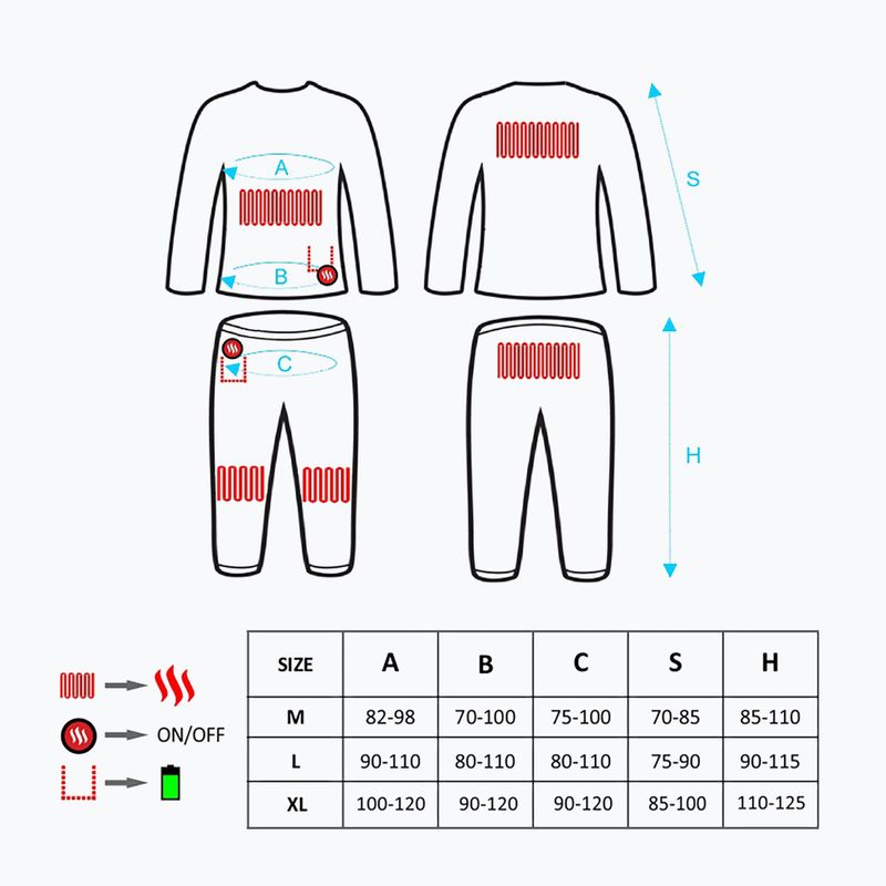 Termoaktyvių apatinių komplektas Glovii GXB juodas 10