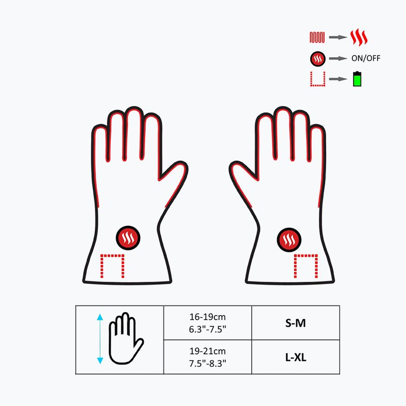 Šildomos pirštinės su vandeniui atspariu užvalkalu Glovii GYB 8