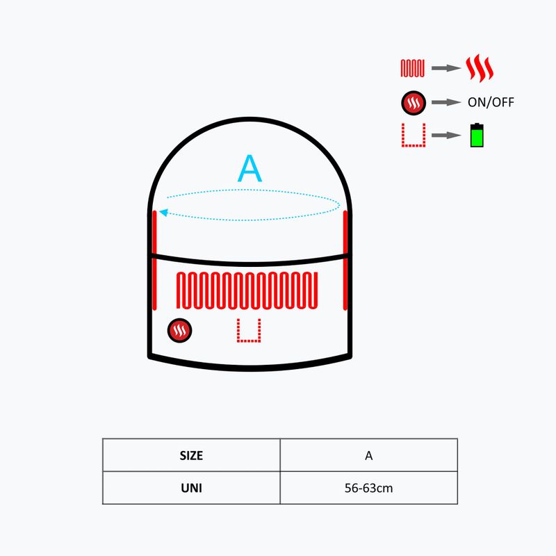Šildomas gaubtas Glovii GHB juodas 8