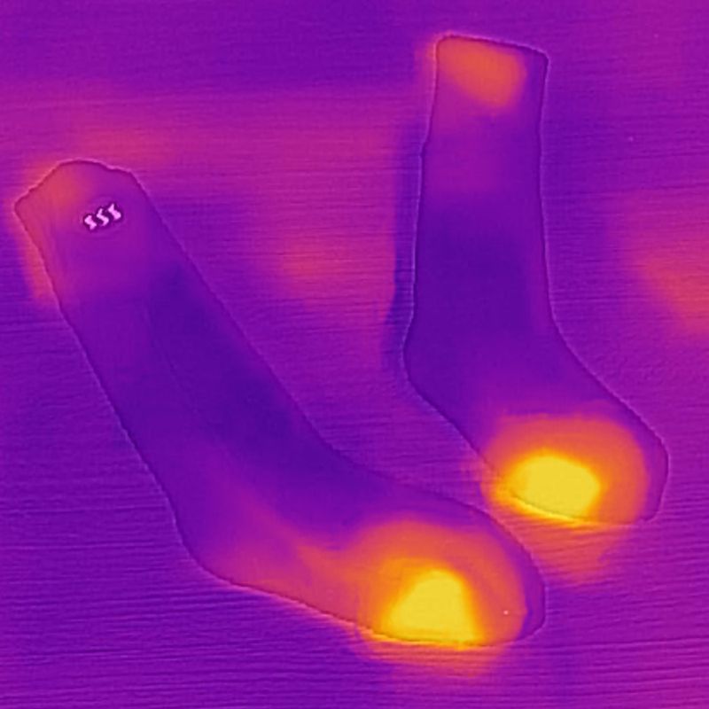 Šildomos kojinės su nuotolinio valdymo pulteliu Glovii GQ3 raudonos 12