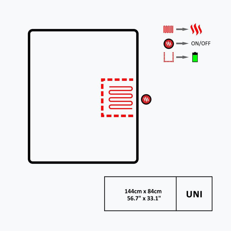Šildomas pledas Glovii GB2G pilkas 7