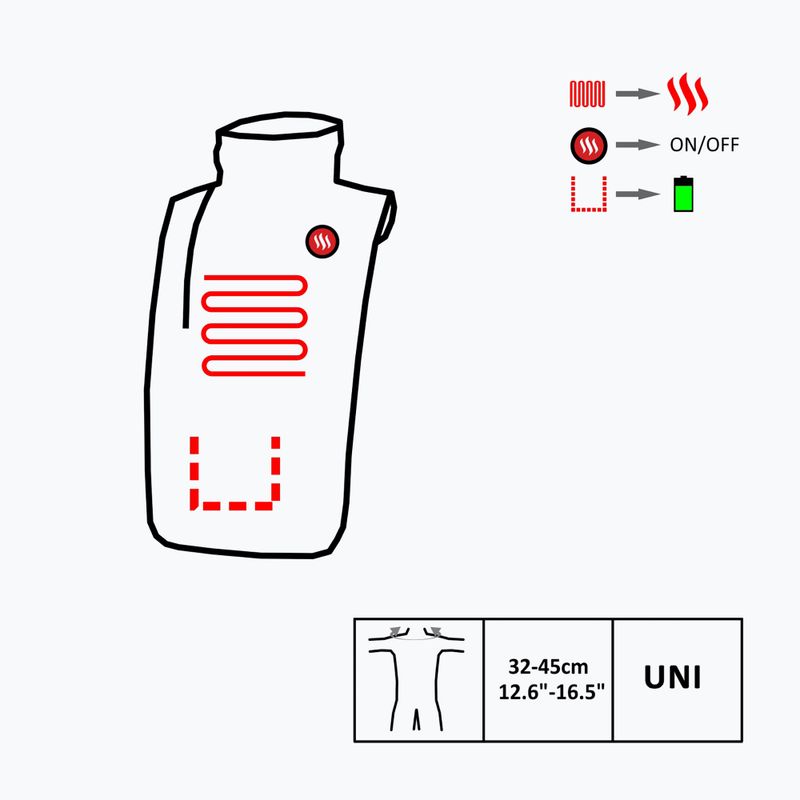 Šildomas kaklo šildytuvas Glovii  GA2M pilkas 10
