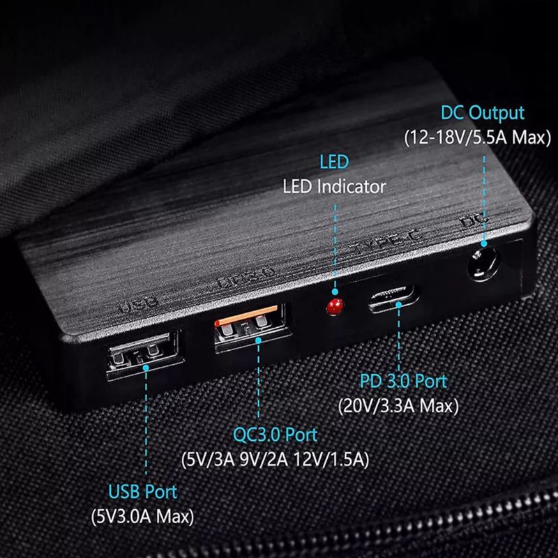 Saulės įkroviklis PowerNeed ES-100 100W juodas 4