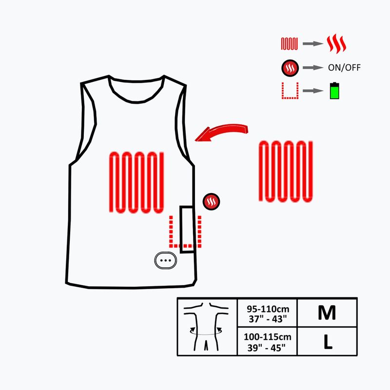 Šildoma neopreno liemenė Glovii GMV1 juoda 9