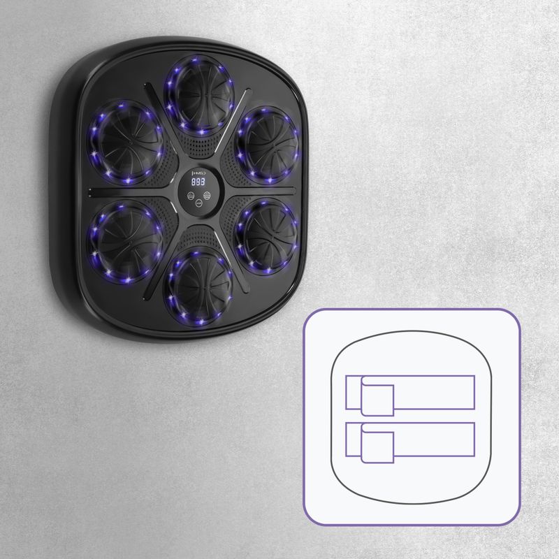 Elektroninis treniruočių skydas + pirštinės HMS TB03 black 6