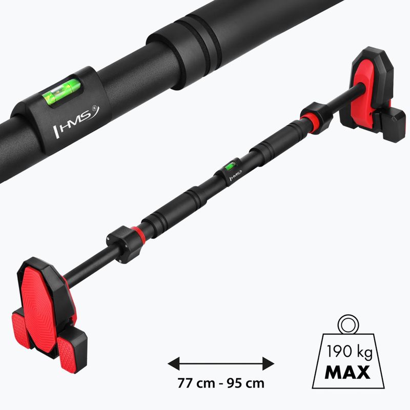 Prisitraukimų skersinis HMS DD300 black/red 6