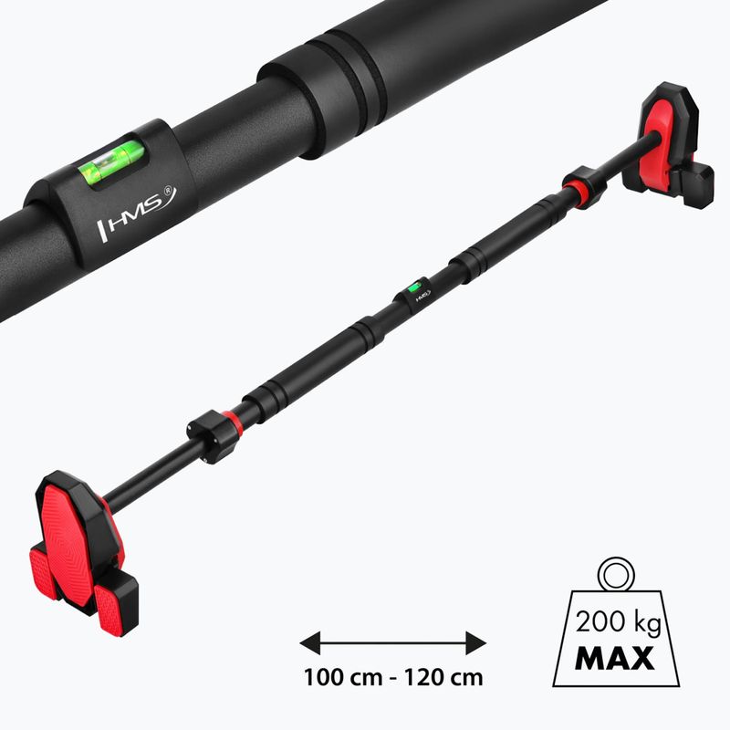 Prisitraukimų skersinis HMS DD301 black/red 6