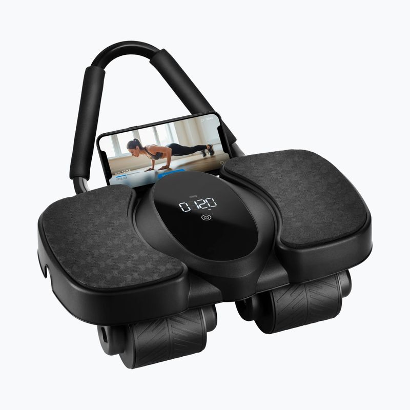 Automatinis pilvo raumenų treniruočių ratas su atrama ir ekranu HMS KA40 black 6