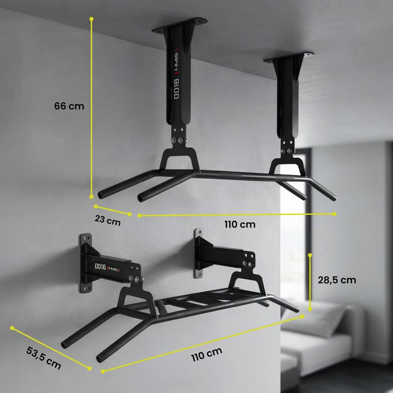 Prisitraukimų skersinis HMS DD16 black 3
