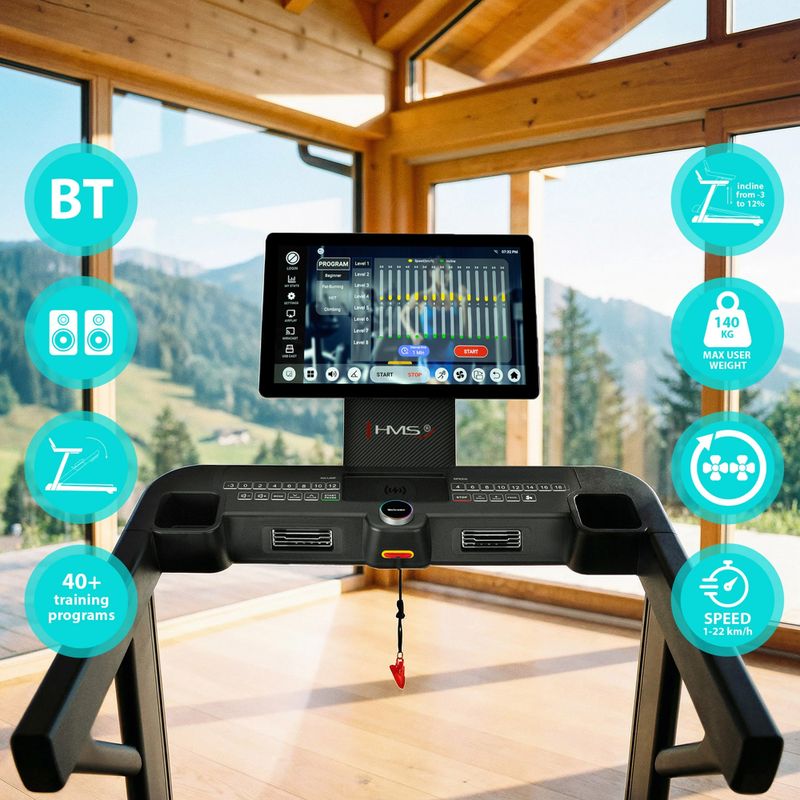 Elektrinis bėgimo takelis HMS Terrun475 black 9