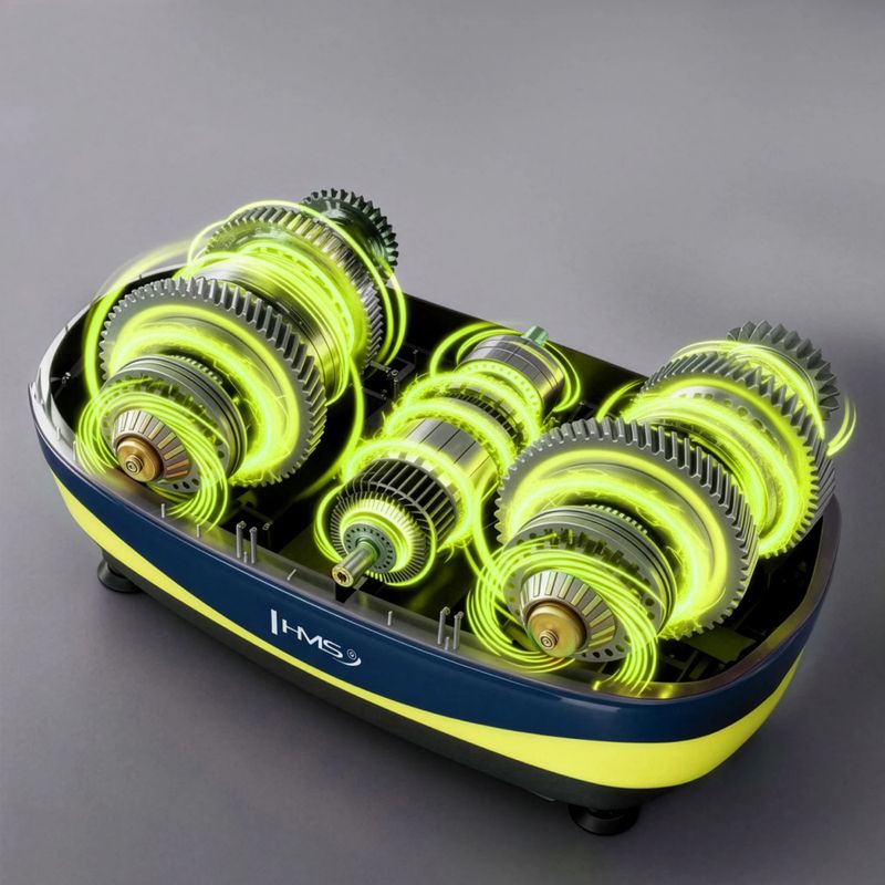 Vibracinė platforma HMS SVP11 dark blue/lime 7