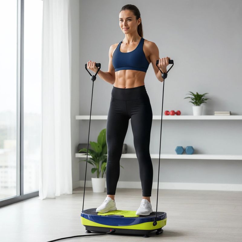 Vibracinė platforma HMS SVP11 dark blue/lime 11