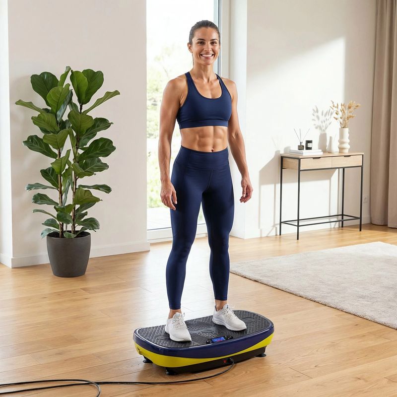Vibracinė platforma HMS SVP11 dark blue/lime 12