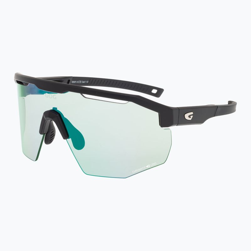 Akiniai nuo saulės GOG Argo C matt black/polychromatic green 5
