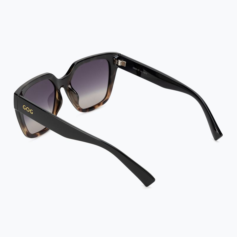 Moteriški akiniai nuo saulės GOG Hazel fashion black / brown demi / gradient smoke E808-1P 2