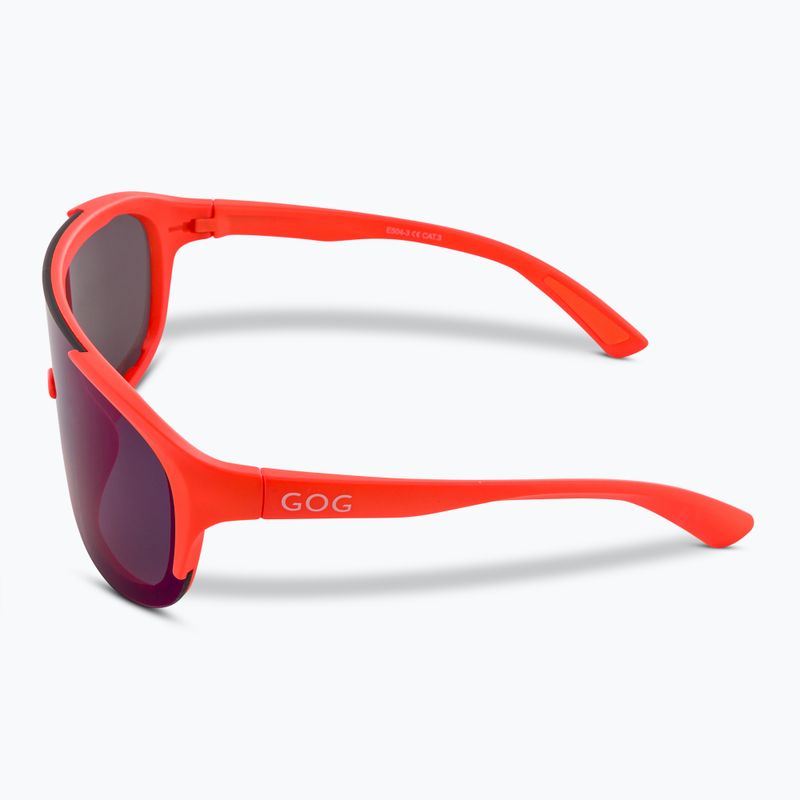 Akiniai nuo saulės GOG Medusa matt neon orange/blue mirror 4