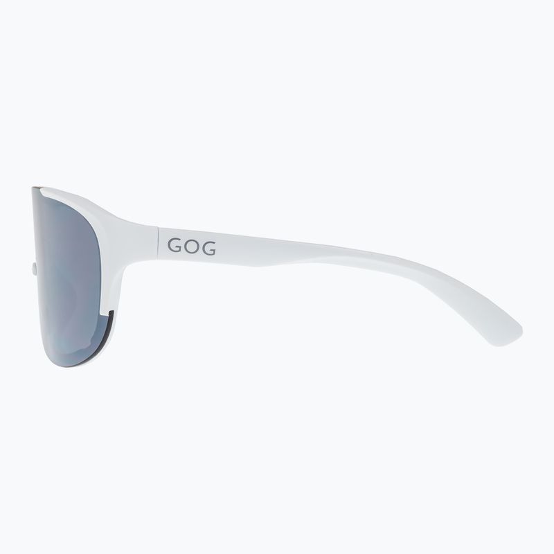 Akiniai nuo saulės GOG Medusa matt white/grey/silver mirror 7