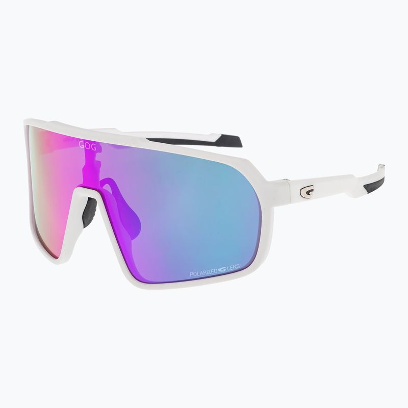 Akiniai nuo saulės GOG Okeanos matt white/black/polychromatic purple-green 5