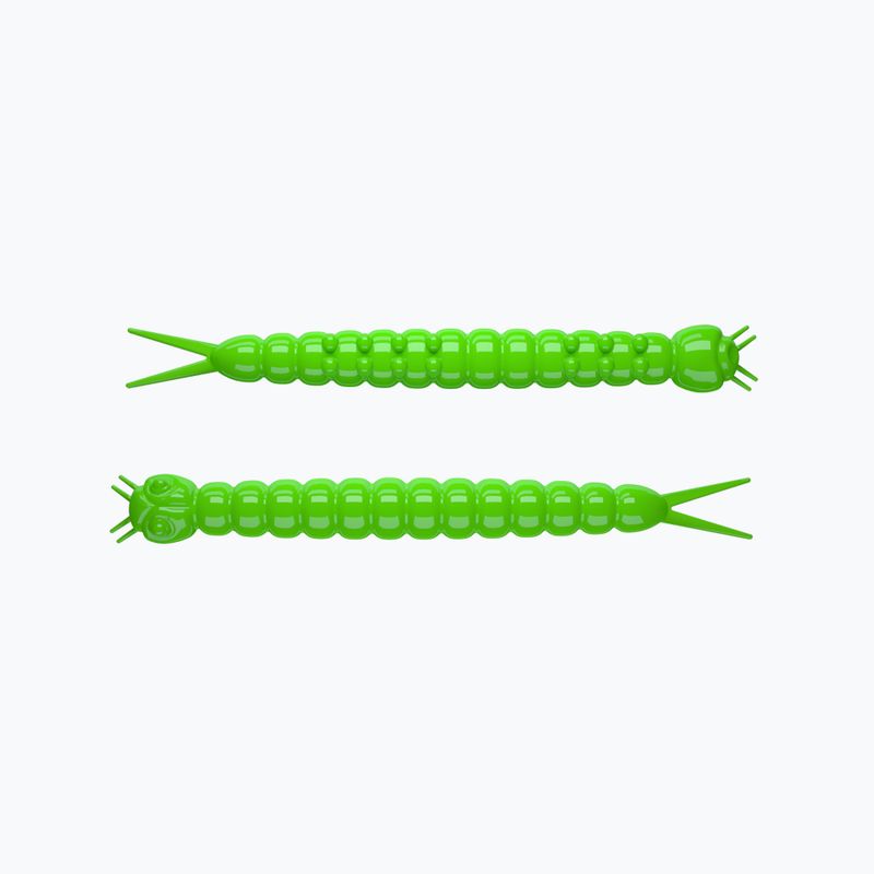 Libra Lures Slight Worm Krill guminis masalas 15 vnt karšta žalia SLIGHTWORMK38