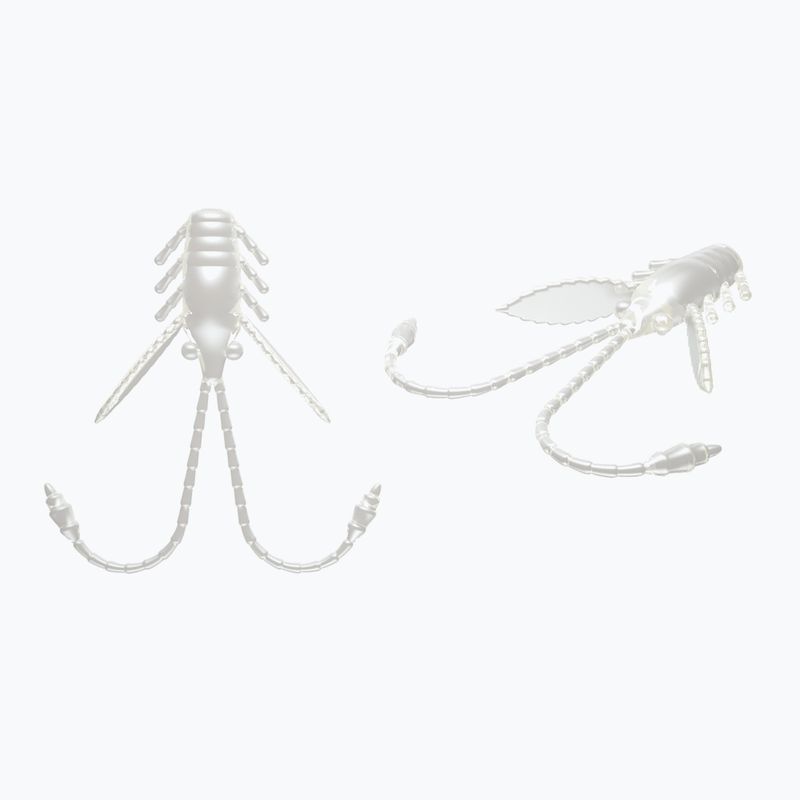 Libra Lures Pro Nymph Krill guminis masalas 15 vnt. sidabrinis perlamutras PRONYMPHK18