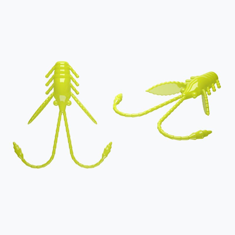Libra Lures Pro Nymph Krill guminis masalas 15 vnt. karšta geltona PRONYMPHK18
