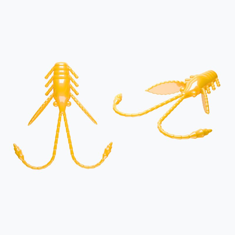 Libra Lures Pro Nymph Krill guminis masalas 15 vnt. tamsiai geltonos spalvos PRONYMPHK18