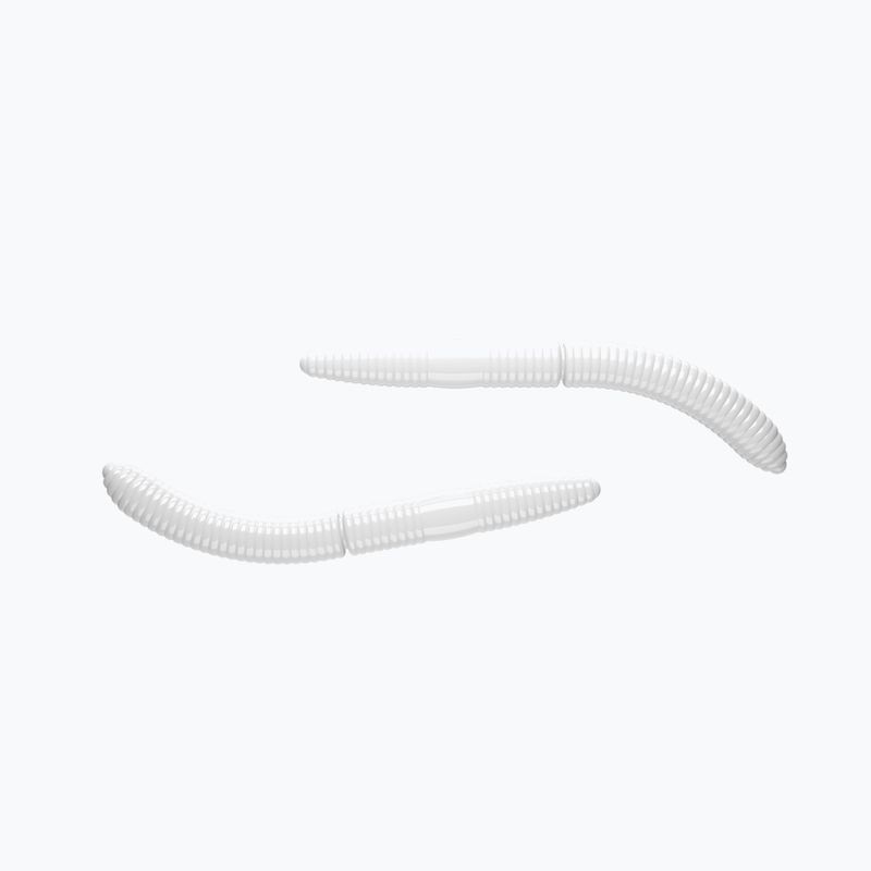 Libra Lures Fatty D'Worm Krill guminis masalas 8 vnt. baltas FATTYDWORMK75