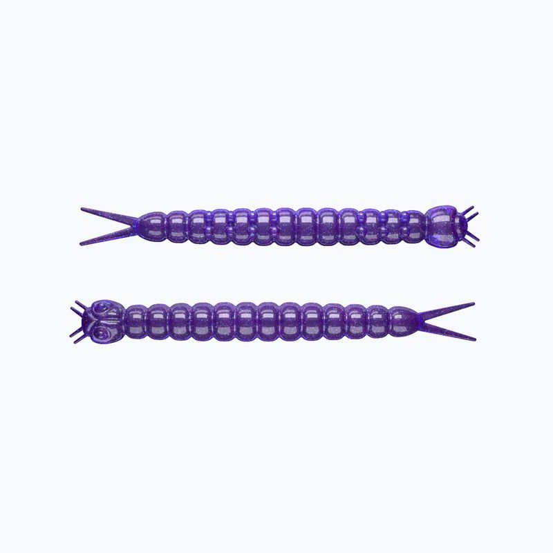 Libra Lures Slight Worm Krill guminis masalas 15 vnt. violetinės spalvos su blizgučiais SLIGHTWORMK38