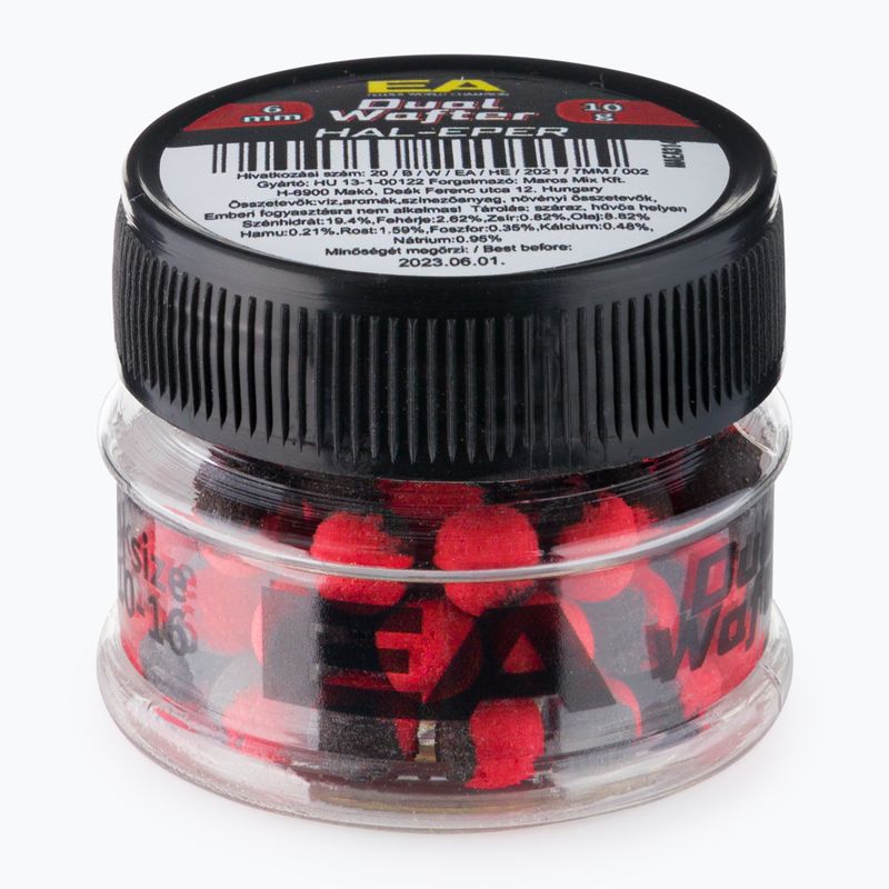 Maros EA Dual Wafter Fish-Strawberry raudonai juodas rutulinis masalas MAEA314