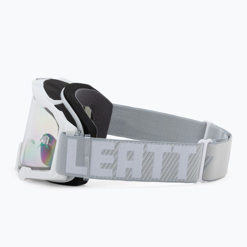 Leatt Velocity 4.5 balti / skaidrūs dviratininkų akiniai 8023020480 4