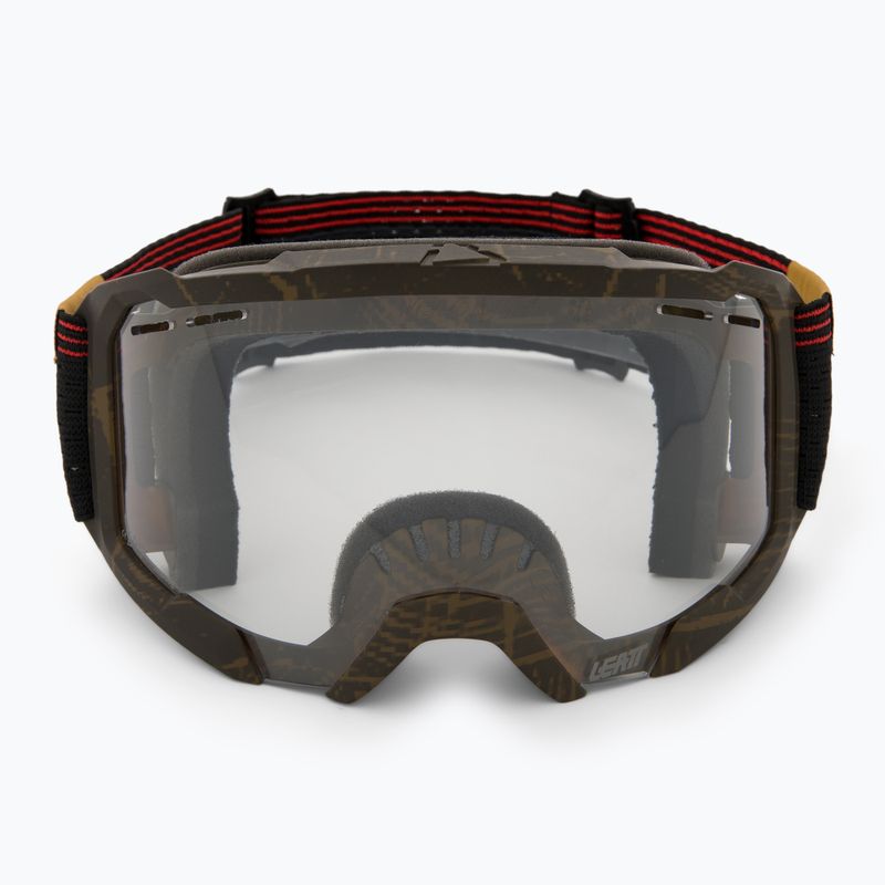 Dviračių akiniai Leatt Velocity 4.0 MTB X-Flow timber/clear 2
