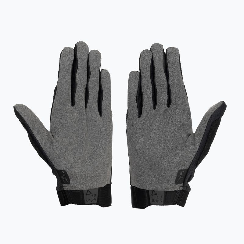 Vyriškos dviračių pirštinės Leatt MTB 1.0 GripR stealth 3
