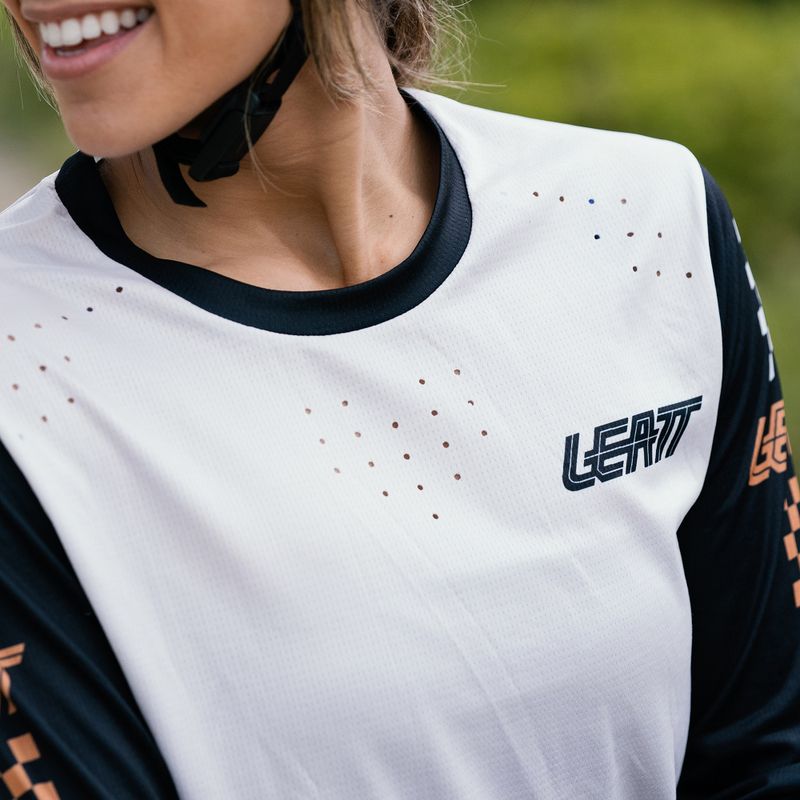 Moteriški dviračių marškinėliai ilgomis rankovėmis Leatt MTB Enduro 4.0 W cream 12