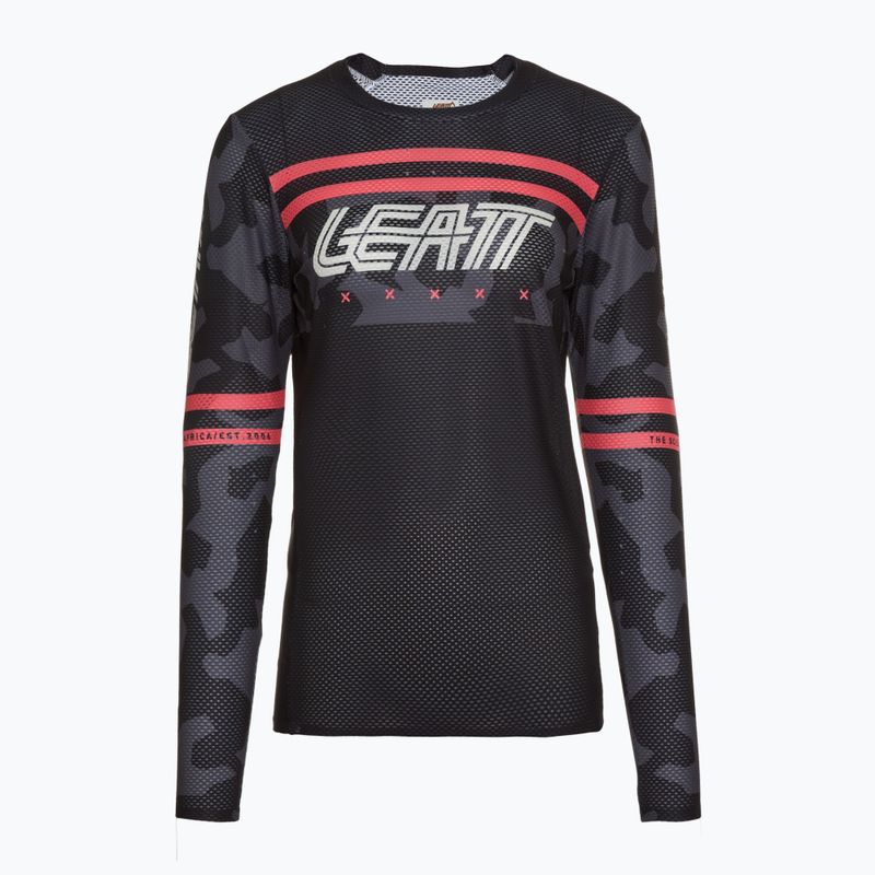 Moteriški dviračių marškinėliai ilgomis rankovėmis Leatt MTB Gravity 4.0 W black