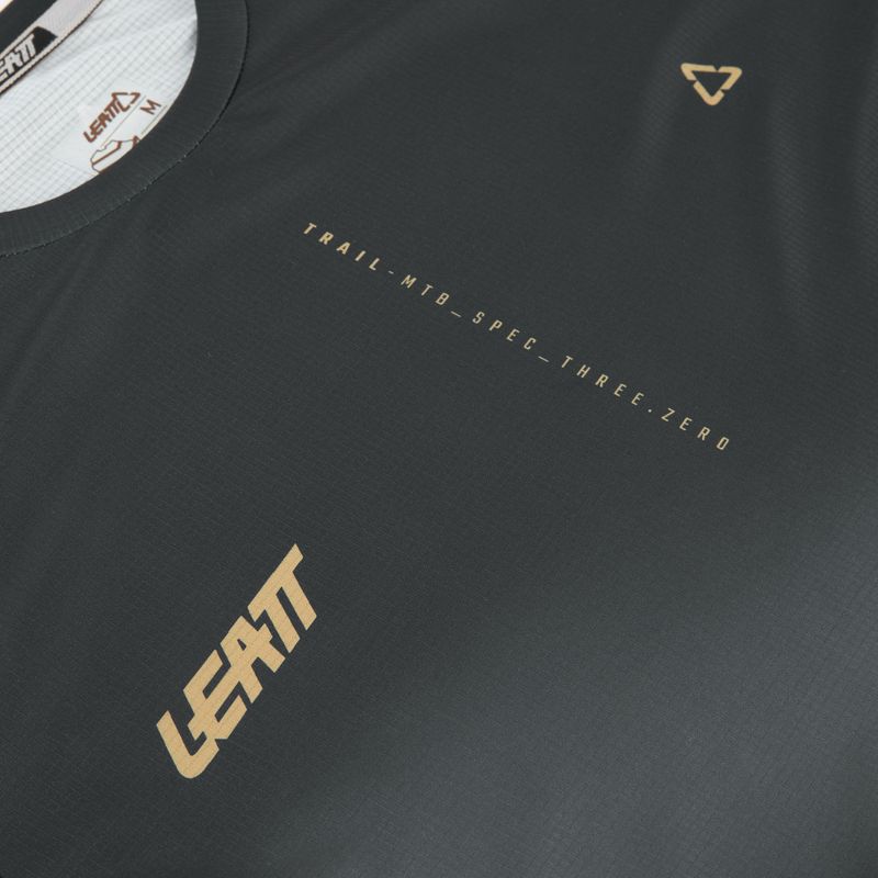 Vyriški ilgomis rankovėmis dviračių marškinėliai Leatt MTB Trail 3.0 ghost black 3