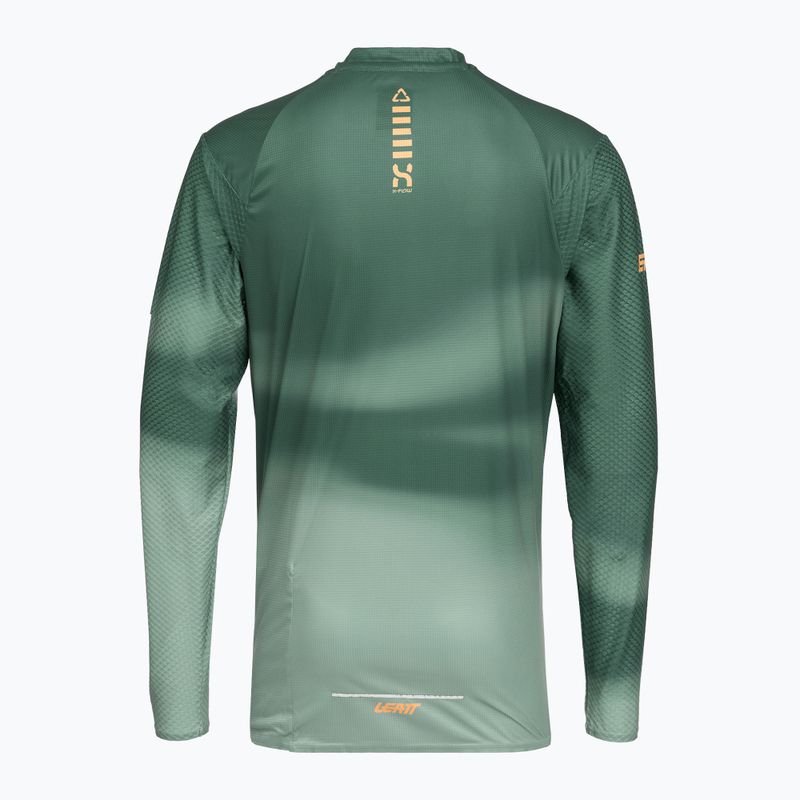 Vyriški ilgomis rankovėmis dviračių marškinėliai Leatt MTB Trail 3.0 spruce green 2