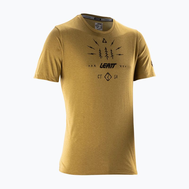 Vyriški dviračių marškinėliai Leatt MTB Gravity 3.0 brass brown