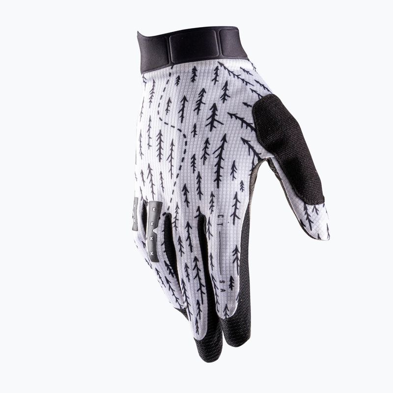 Vyriškos dviračių pirštinės Leatt MTB 1.0 GripR trails white 2
