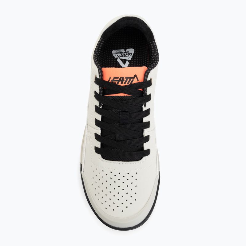 Vyriški platforminiai dviračių batai Leatt Flat 2.0 cream white 5