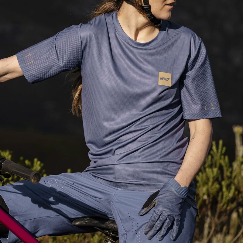 Moteriški dviračių marškinėliai Leatt MTB Trail 3.0 cosmic blue 3