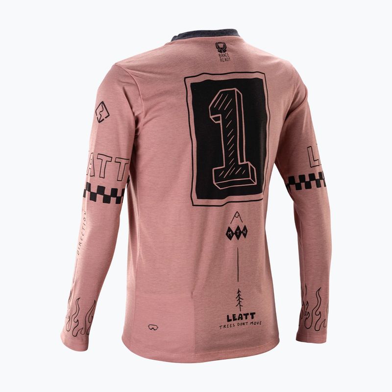 Moteriški ilgomis rankovėmis dviračių marškinėliai Leatt MTB Gravity 3.0 W dusty pink 2
