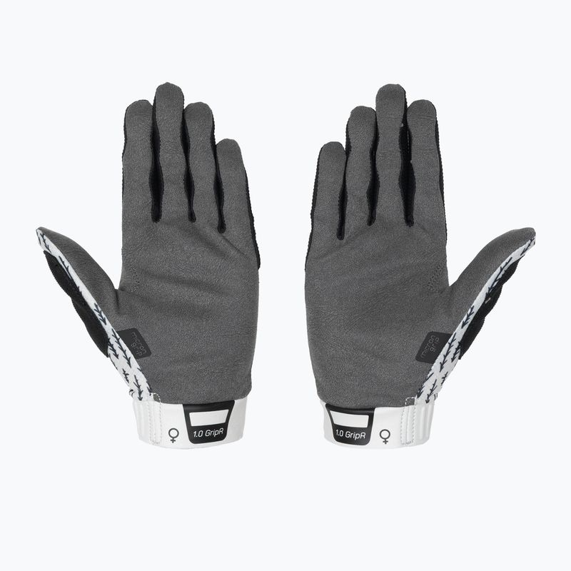 Moteriškos dviračių pirštinės Leatt MTB 1.0 GripR trails white 3